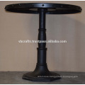 Industrial Riveted Top Cast Iron Base Table